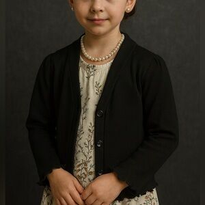 Jumping Beans Black Kids Cardigan